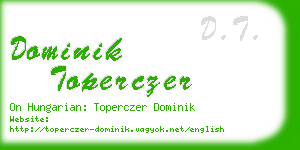 dominik toperczer business card